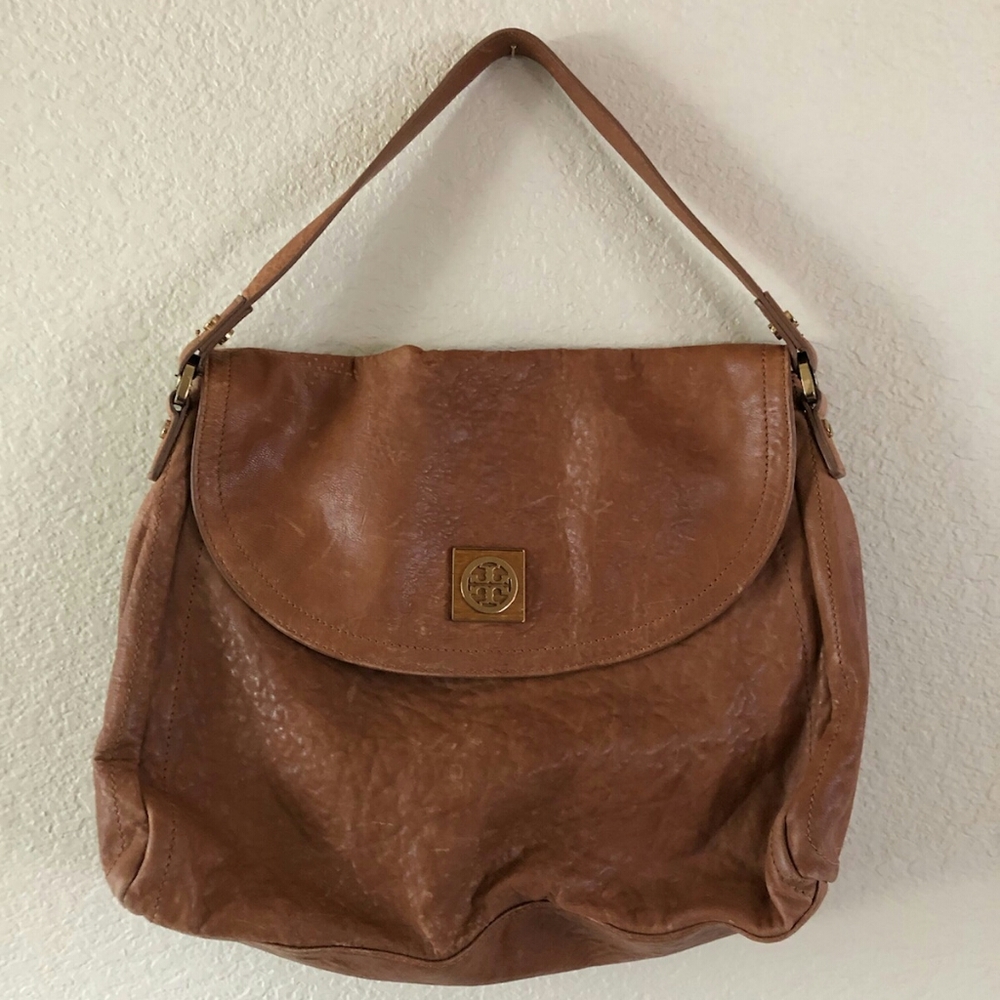Authentic Tory Burch Brown Leather Handbag😁